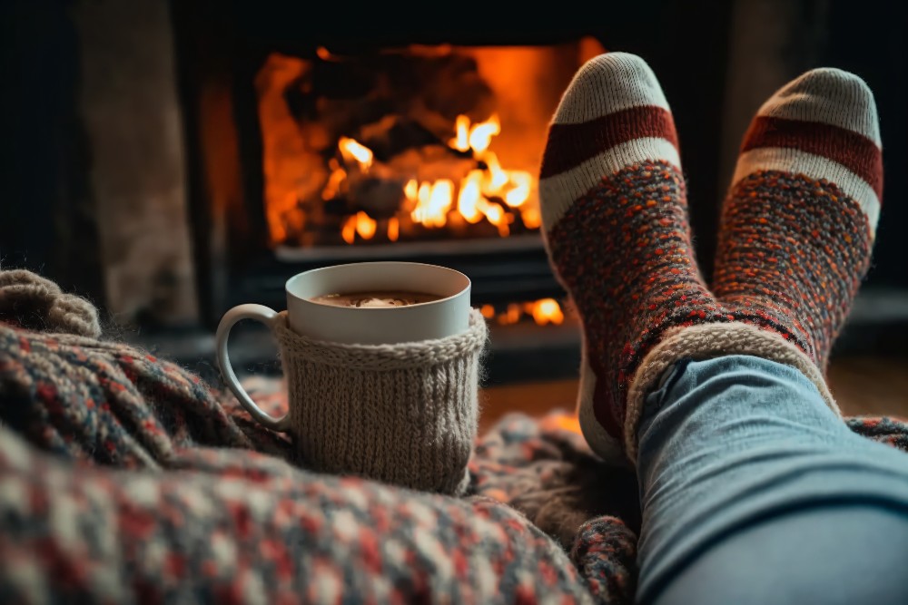 Keeping feet warm to protect them for diabetic foot care